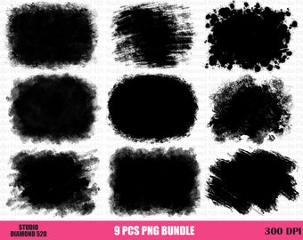 Black Bleach Effect Png, 9Pcs Black Bleach Splatter Bundle Png, Distressed Splash Png, Bleach Spray Overlay Png, Instant Download