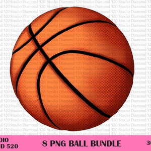 May include: A digital illustration of a basketball with orange and black coloring. The basketball has a textured surface and black lines. The image is 300 DPI.