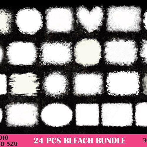 Bleach effect png bundle bleach splash effect png bleached etsy
