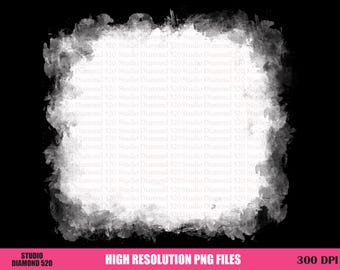 Bleach Effect Png, Single Bleach Png, Distressed White Square Background Overlay Sublimation, Bleach Splash Clipart, Instant Download