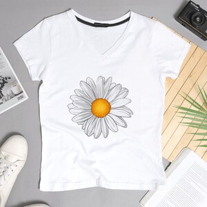 Daisy Png, Flower Png, Spring Daisy Png, Spring Flower Png, White Flower Png, Daisy Sublimation, Sunflower Png, Instant Download zdjęcie 2