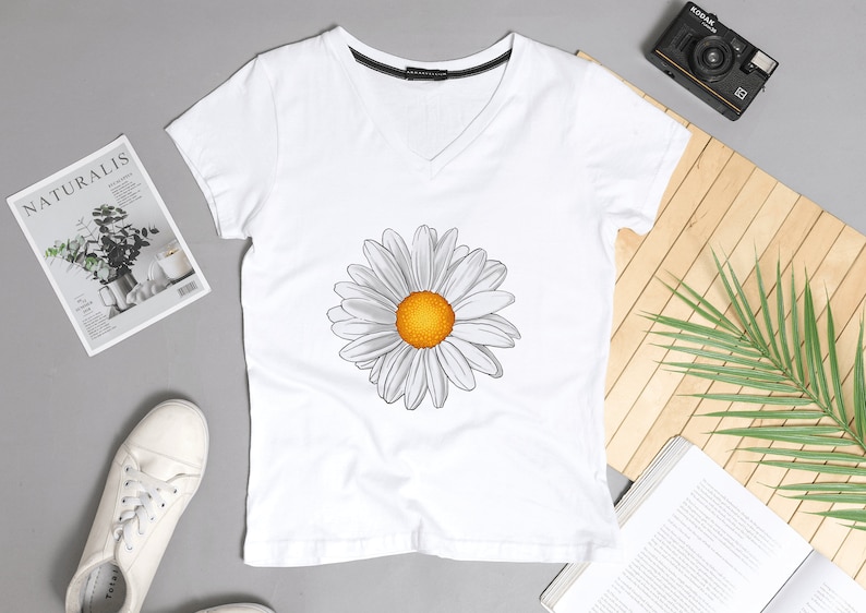 Daisy Png, Flower Png, Spring Daisy Png, Spring Flower Png, White Flower Png, Daisy Sublimation, Sunflower Png, Instant Download zdjęcie 2