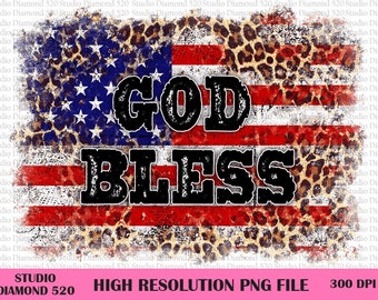 God Bless America Png, Leopard Proud American Png, Independence Day Png, American Patriotic Flag Png, 4th Of July Png, Instant Download