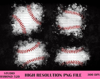 Baseball Patch Bundle Png, 4 Baseball Patches Png, Western Baseball Patch Png, Baseball Splash Png, Distressed Baseball Png,Instant Download
