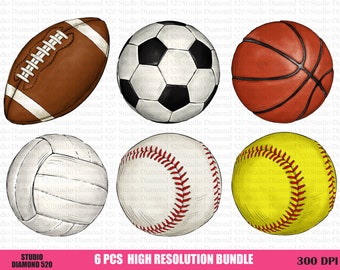 Ball Bundle Png, Sportbälle Png, Softball Png, American Football Png, Fußball Png, Baseball Png, Softball Png, Beachvolleyball Png