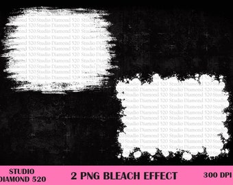 Paquete PNG con efecto blanqueador, efecto de salpicadura de blanqueador, maqueta de camiseta blanqueada PNG, superposición de blanqueador PNG, spray de blanqueador PNG, descarga instantánea