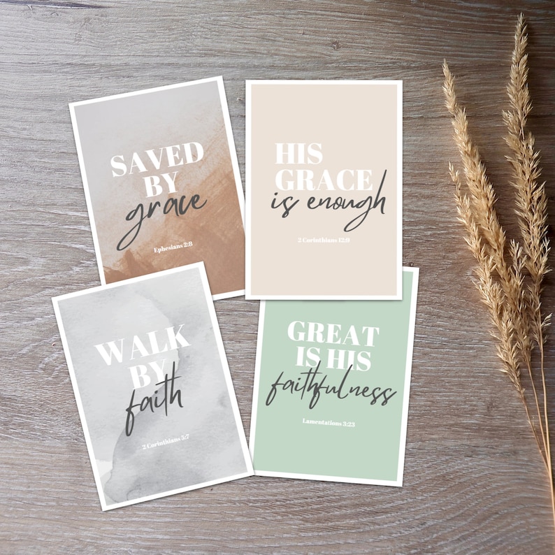 Printable Scripture Greeting Cards Greeting Cards Christian Etsy