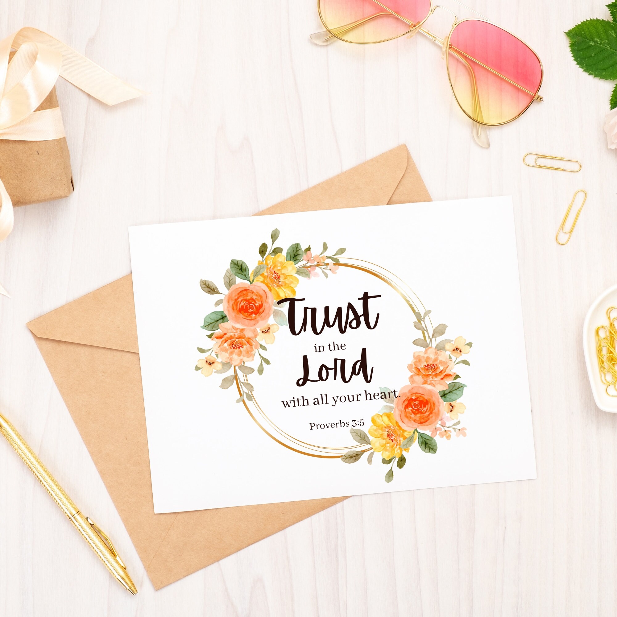 Set of 5 Printable Scripture Greeting Cards Greeting Cards - Etsy