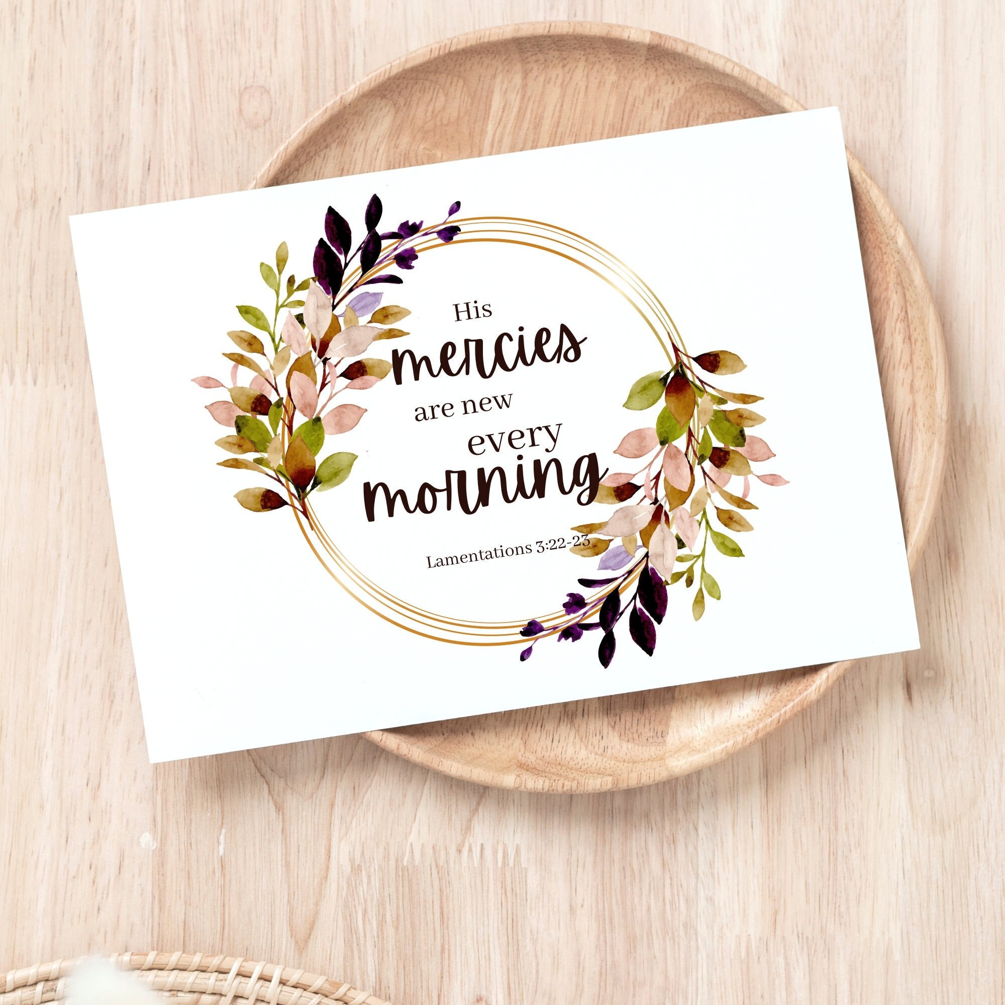 Set of 5 Printable Scripture Greeting Cards Greeting Cards - Etsy