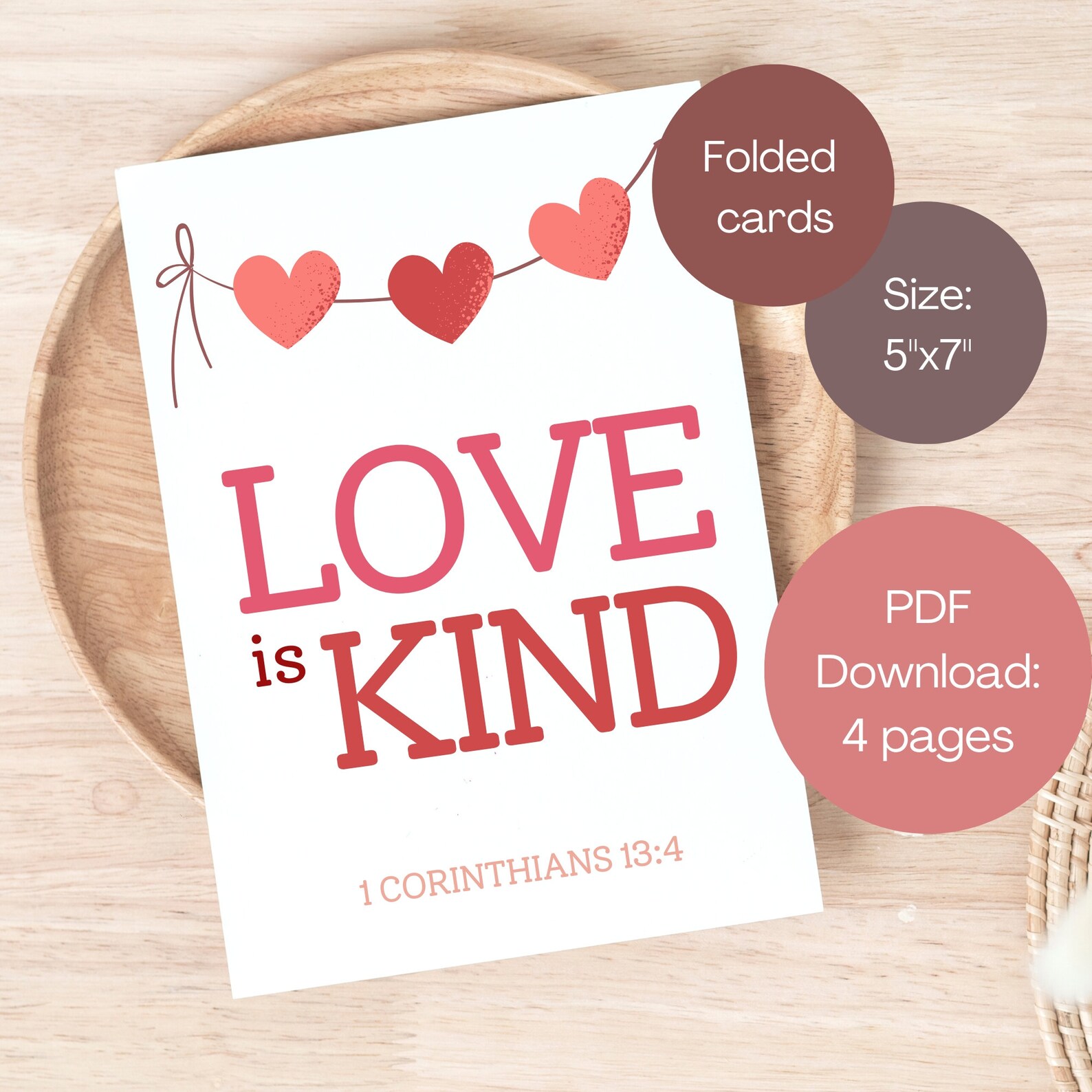 Scripture Valentine Cards: Christian Bible Verse Printables (digital ...