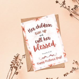 Scripture Mothers Day Cards, Printable Mother's Day Cards, Christian ...