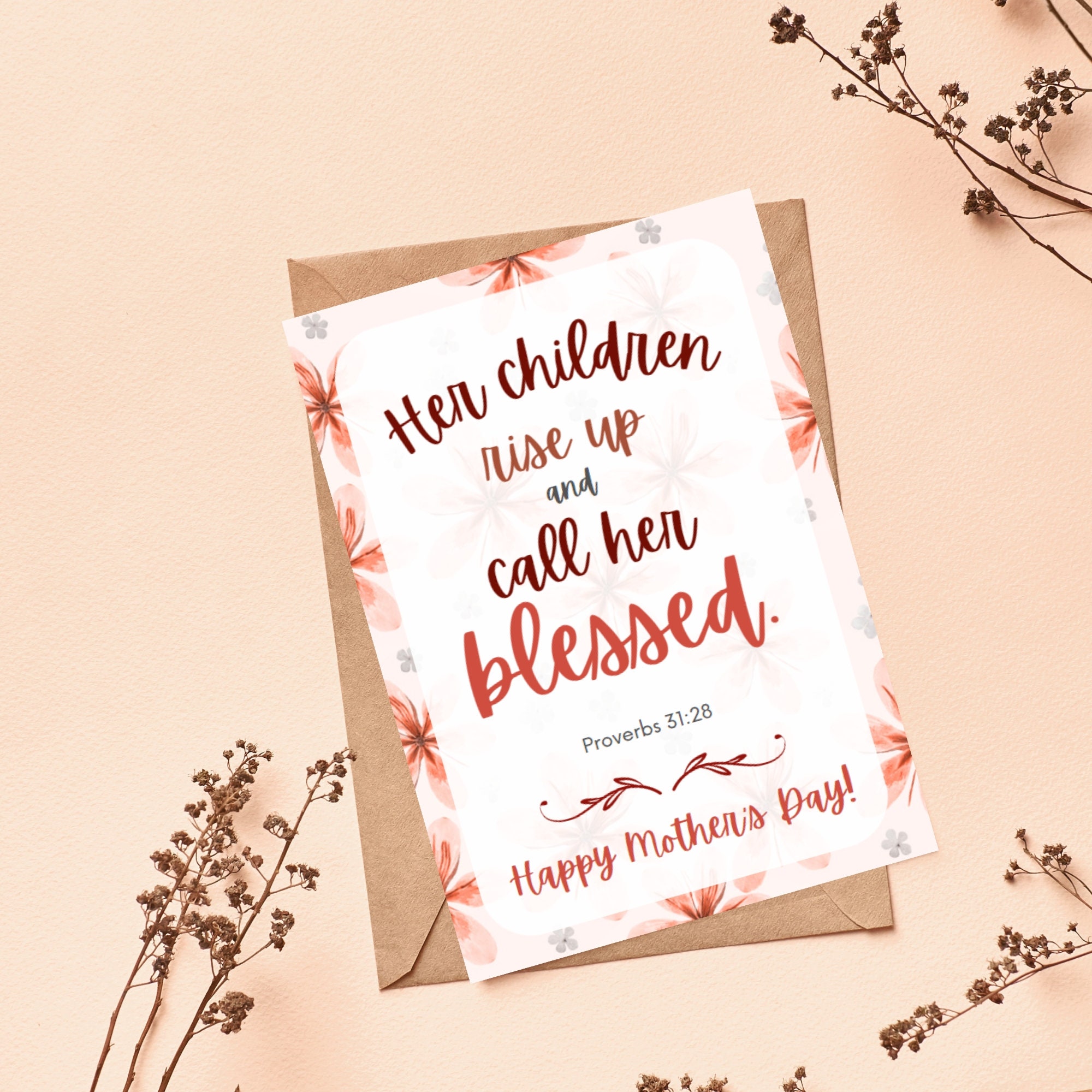 Scripture Mothers Day Cards, Printable Mother's Day Cards, Christian ...