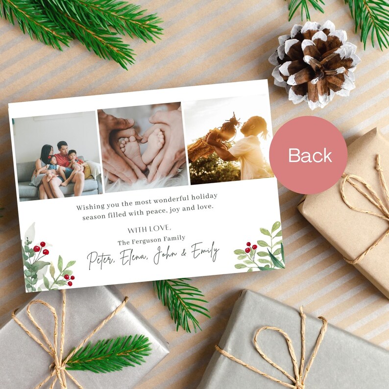 Religious Christmas Cards With Photo, Christian Christmas Card Template
