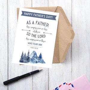 Scripture Father's Day Cards, Printable Father's Day Cards, Christian ...