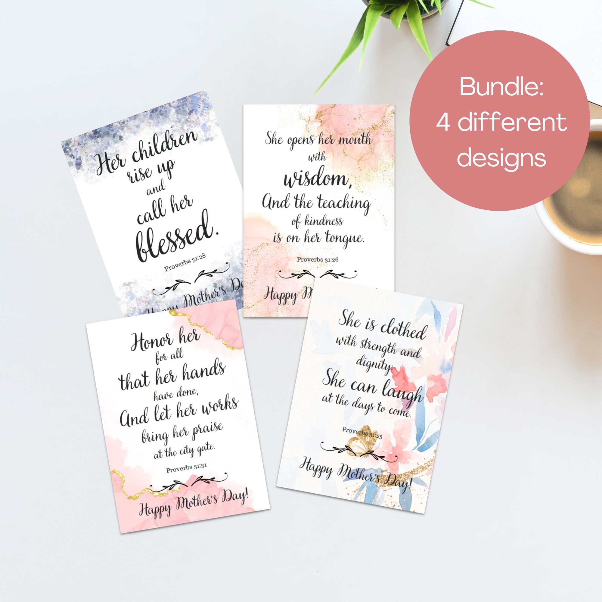 Scripture Mothers Day Cards, Printable Mother's Day Cards, Christian ...