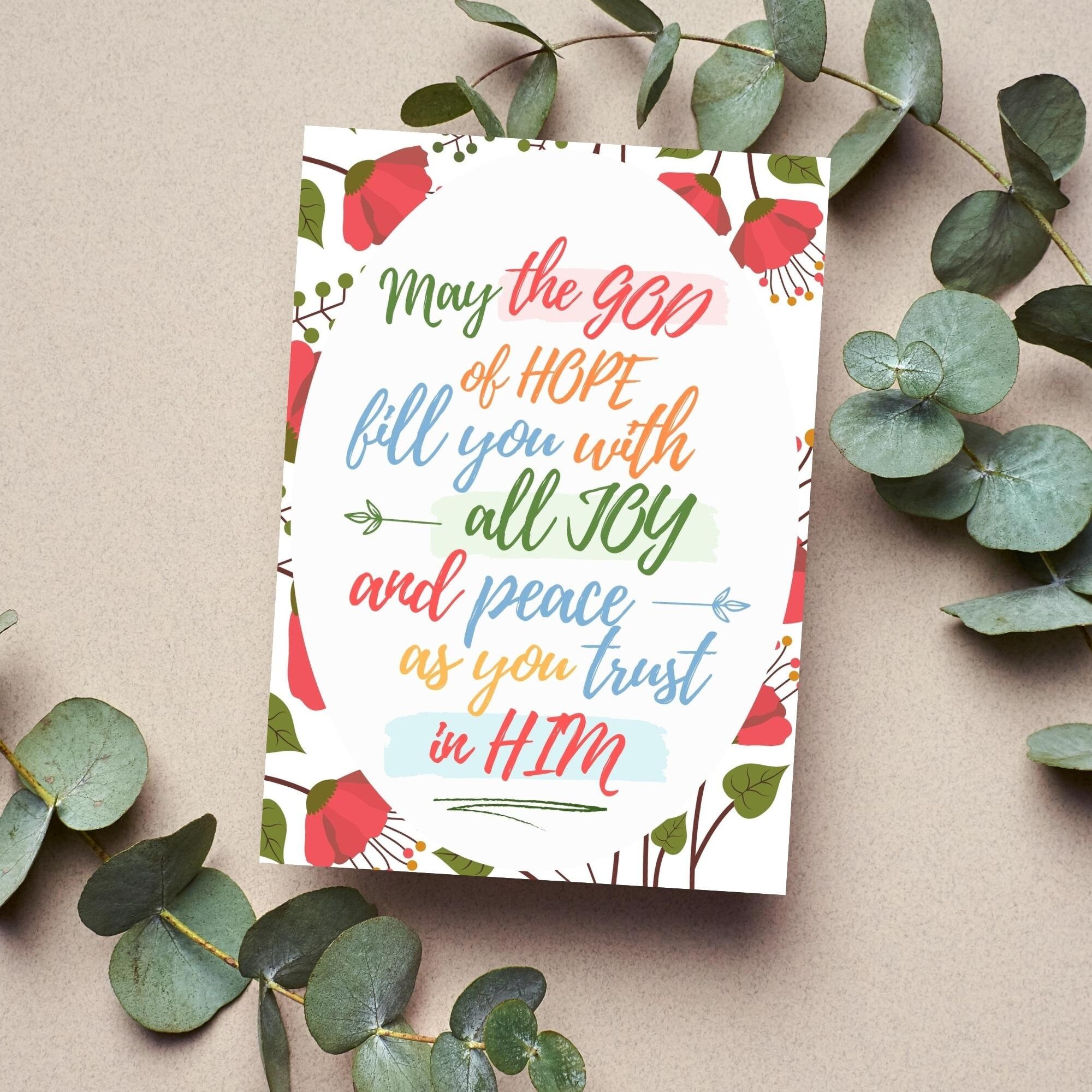 Christian Birthday Card Template, Editable Birthday Card for Her ...