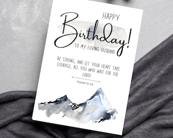 Printable Birthday Card for Pastor, Scripture Birthday Card for Church ...