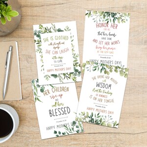 Tarjetas para el Día de la Madre con versículos bíblicos, tarjetas para el Día de la Madre para imprimir, tarjetas cristianas, tarjetas para el Día de la Madre con versículos bíblicos, escuela dominical de la iglesia, descarga