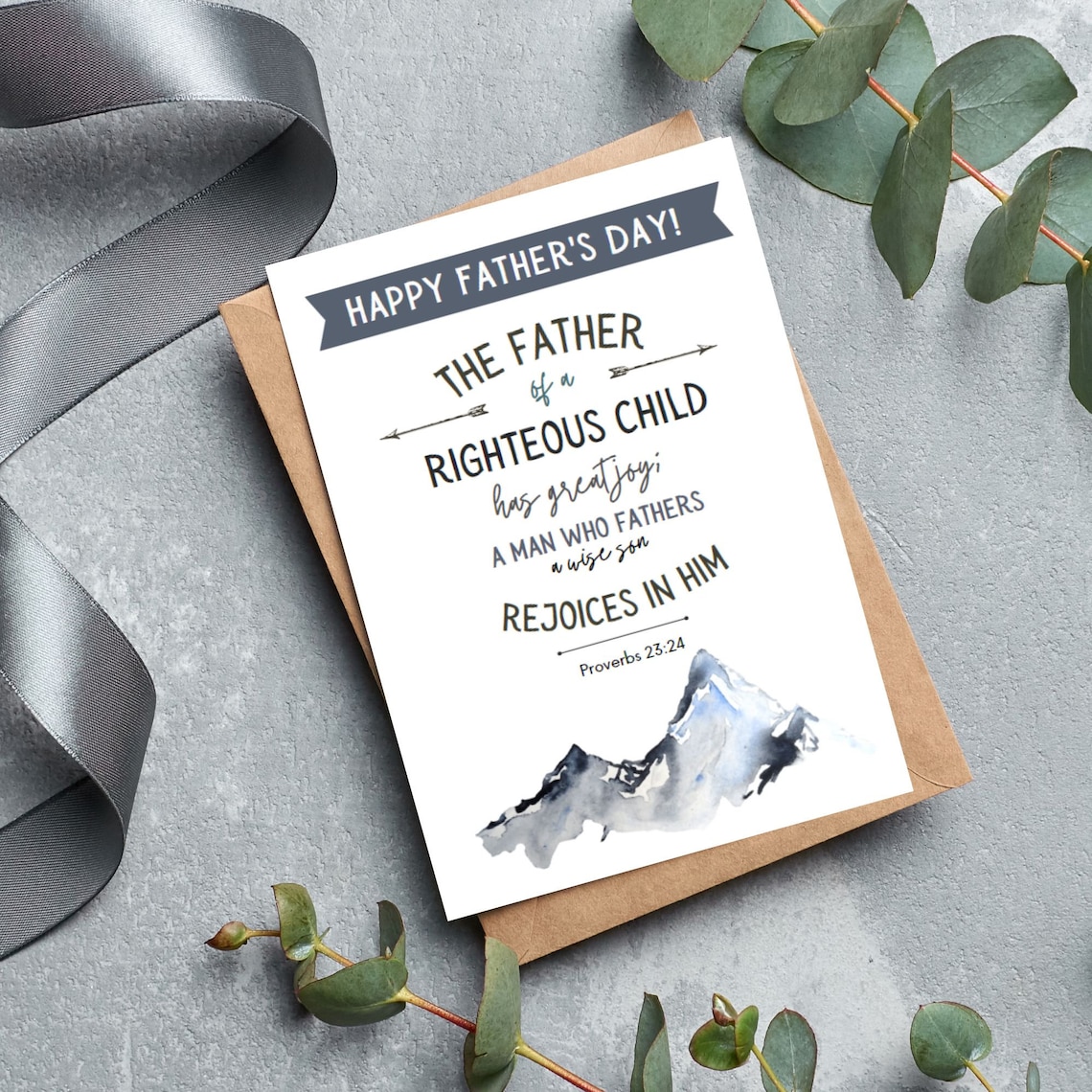 Scripture Father's Day Cards Printable Father's Day - Etsy