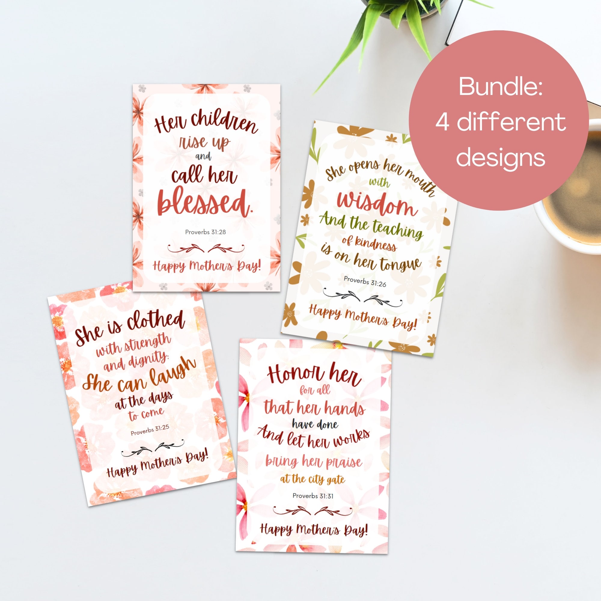 Scripture Mothers Day Cards, Printable Mother's Day Cards, Christian ...