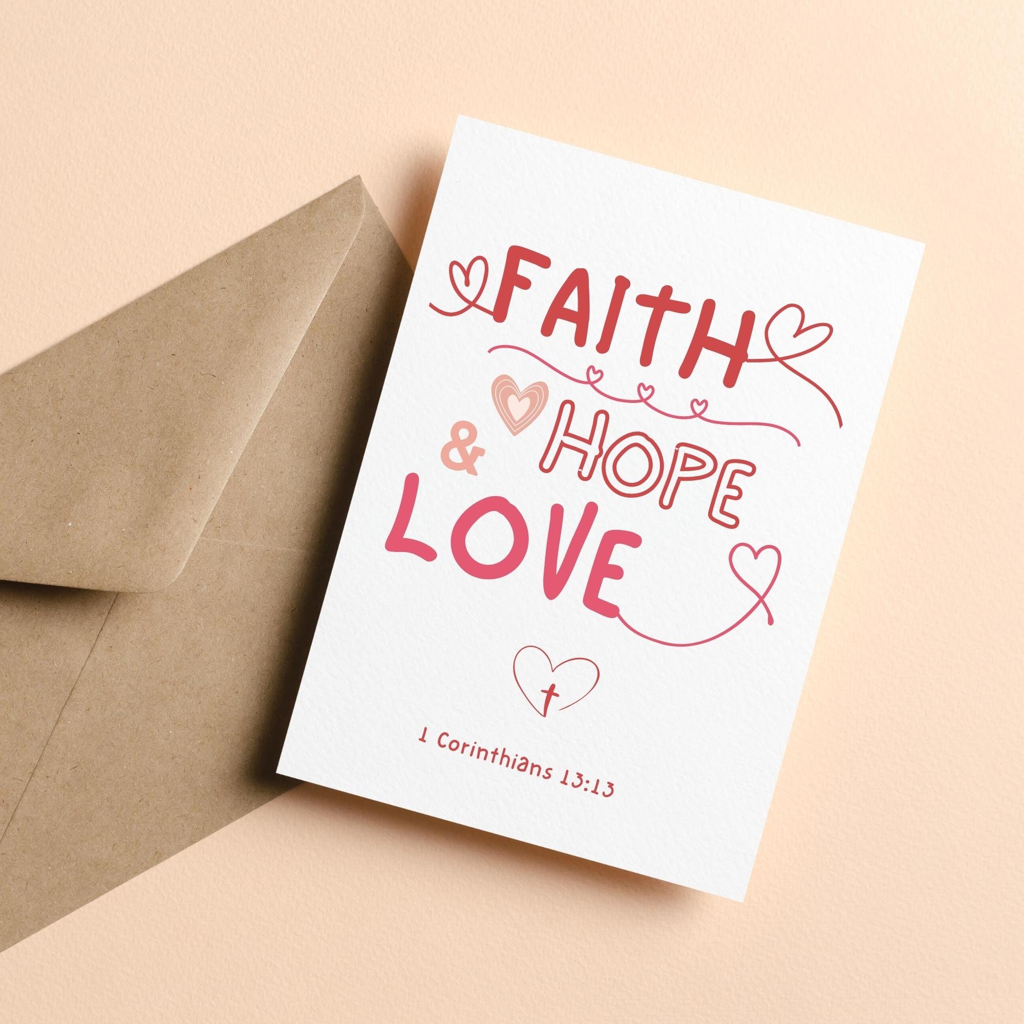 Printable Scripture Valentine Cards: Christian Bible Verse Set (digital ...