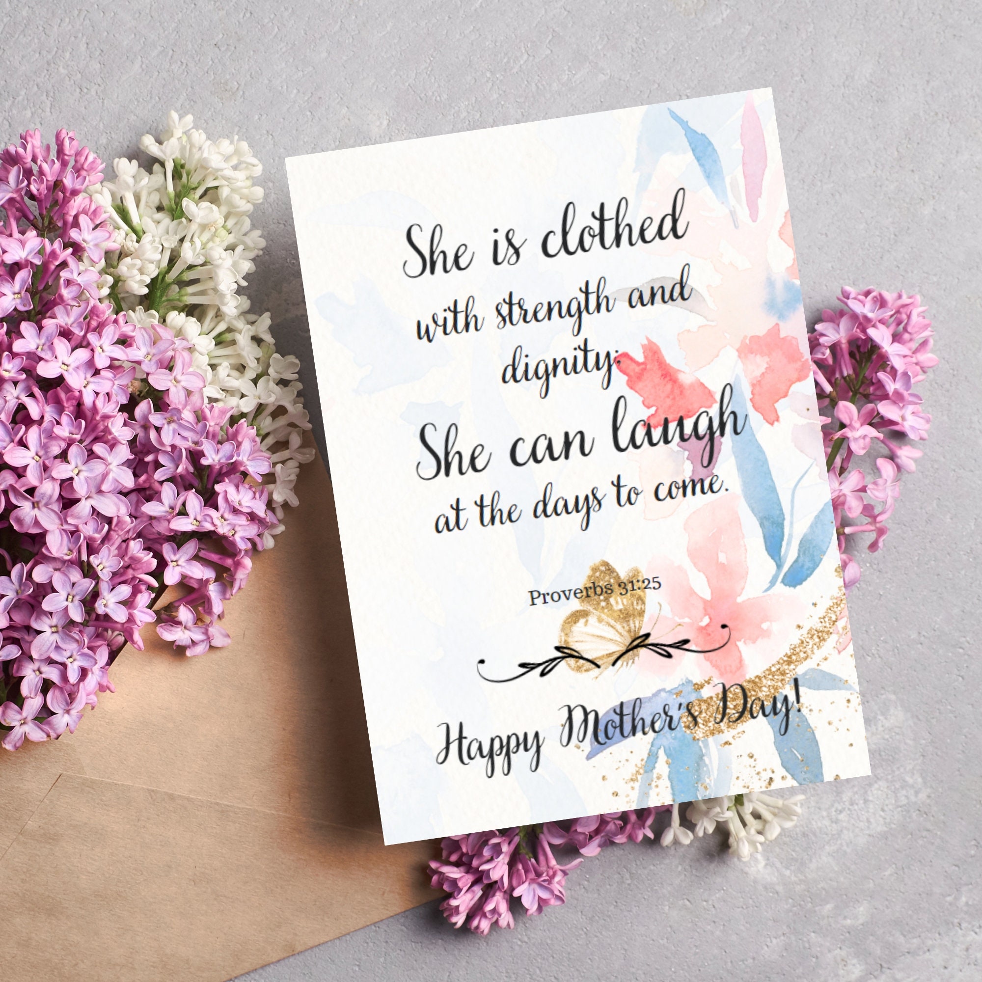 Scripture Mothers Day Cards Printable Mother's Day Cards - Etsy
