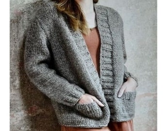 Easy Knit Cardigan Pattern (PDF Download)