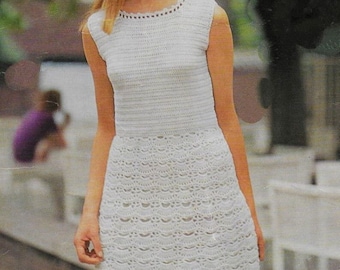Crochet Lace Dress Pattern: Summer Wedding Design (PDF Download, English Only)