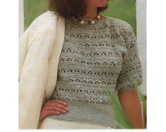 Crochet Summer Top Pattern, Women's Pattern (PDF Download)