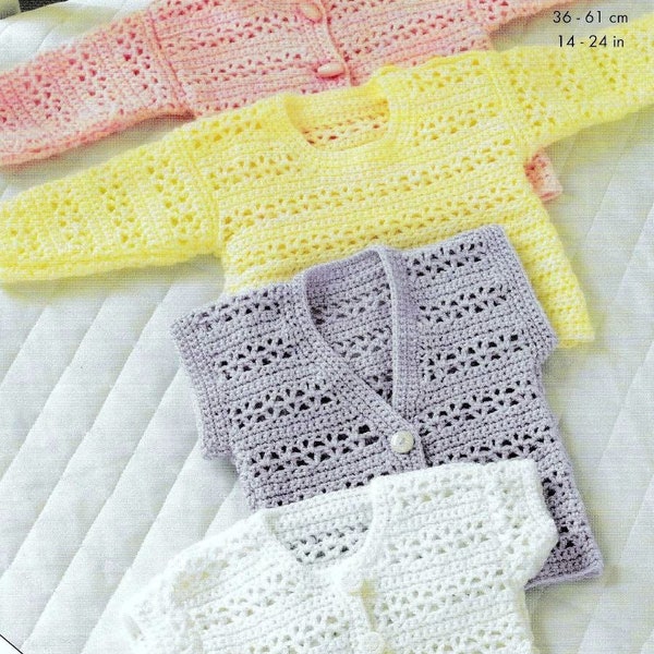 Baby cardigan crochet pattern , baby top crochet , sweater baby crochet pattern pdf