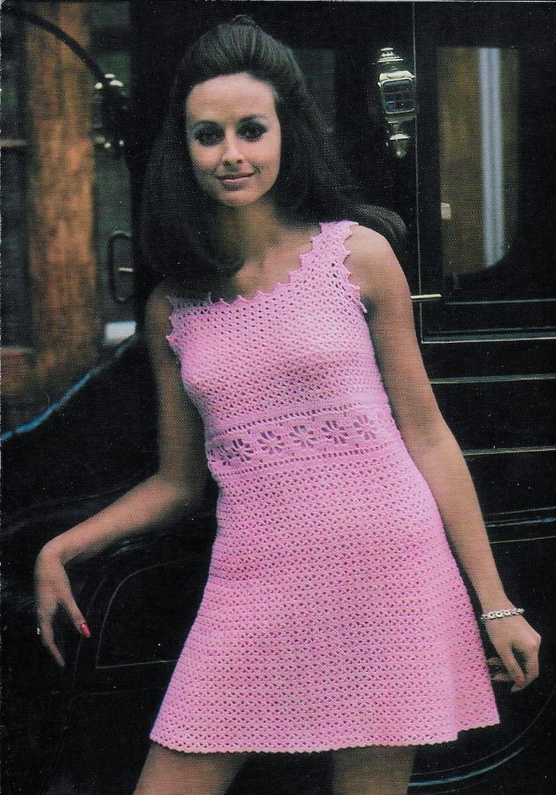 Crochet Dress Pattern Mini Dress Crochet Women Dress Etsy