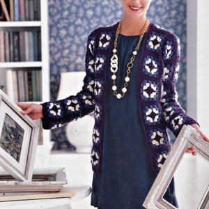 Cardigan Granny square cardigan pattern, cardigan crochet pattern, easy cardigan pdf