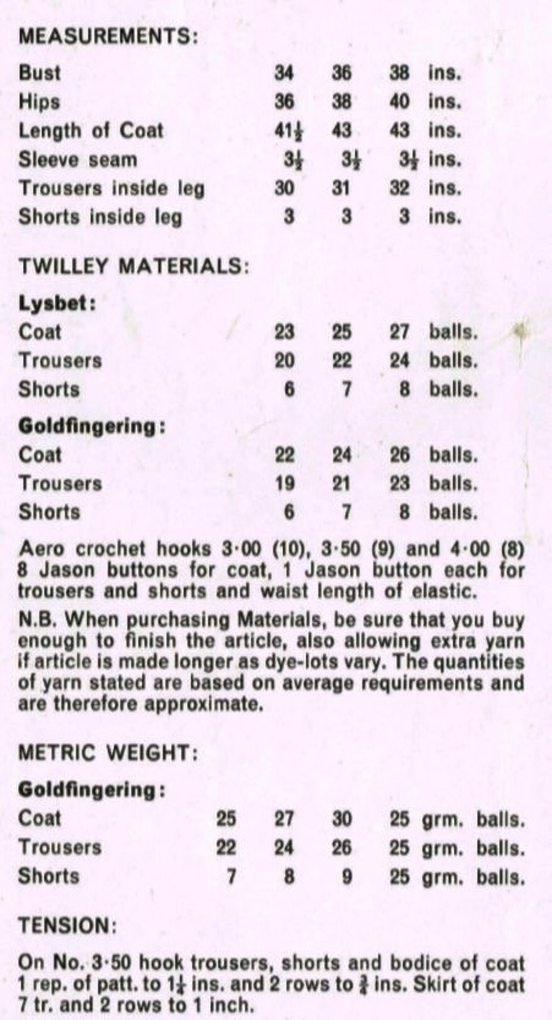 Patrón vintage de vestido y pantalón de ganchillo, conjunto para mujer (descarga en PDF) imagen 4