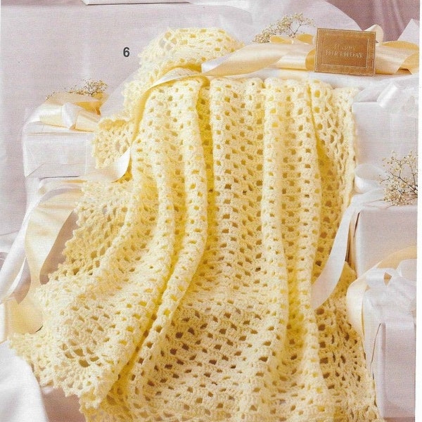 Baby Blanket CROCHET  X 7    Pattern Afghan Blanket Crochet Pdf instant download