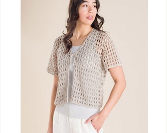 【完売品】　Santaku shear mesh cardigan 完売品】 Santaku shear mesh cardigan