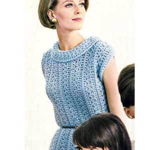 Vintage Häkelanleitung für Sommertop: Ärmellose Top (PDF)