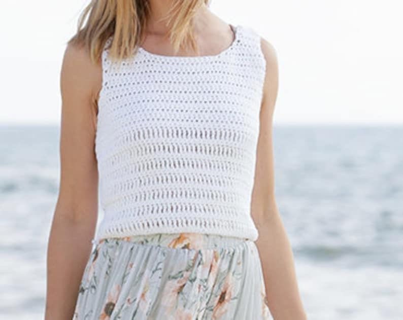 Crochet Crop Top Pattern: Beginner Summer Top (PDF Download)