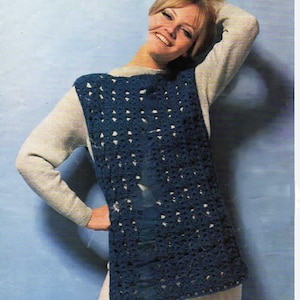 Mönster för virkad väst med tabard: Enkel PDF för kvinnor (nedladdning direkt)