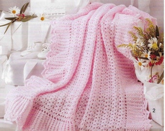 Crochet baby blanket ,   7 X Baby Blanket CROCHET  Pattern Afghan Blanket Crochet Pattern Blanket pdf instant download