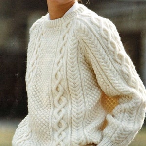 Sweater knitting pattern,  aran sweaters, knit sweater  pattern, womens sweater, aran sweaters PDF