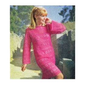 Dress crochet pattern, easy dress crochet , women ladies dress pdf