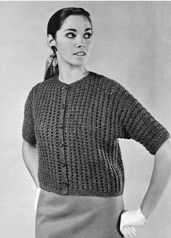 Häkelanleitung für Cardigan Strickjacke, Sommerstrickjacke