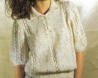 Summer Sweater Knitting Pattern: Easy Knit Top (PDF Pattern)