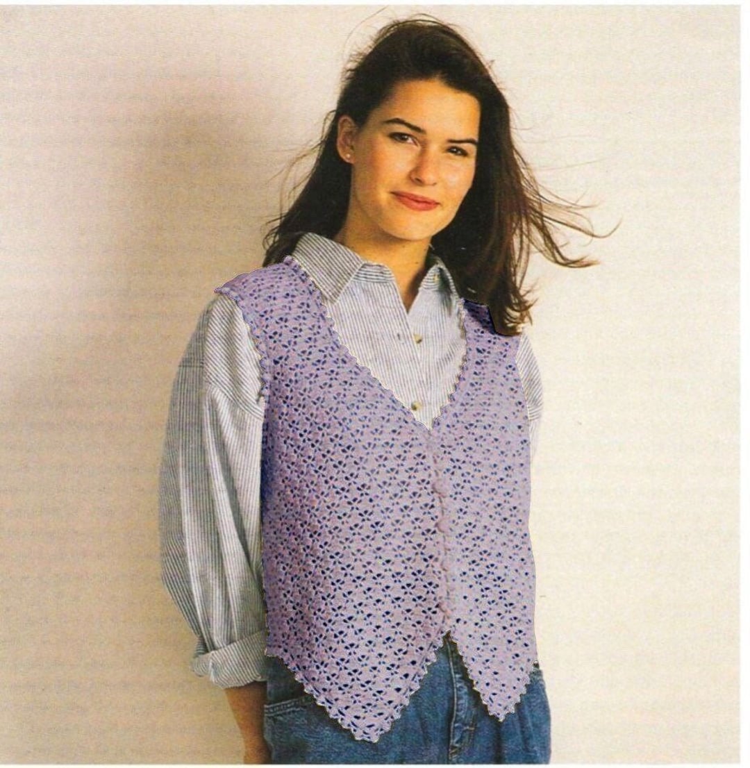 Free Patons Seashell Vest Crochet Pattern | Yarnspirations