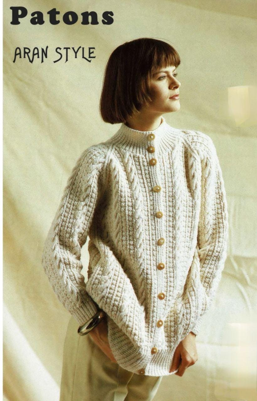 FRAMeWORK aran アラン ケーブルカーディガン  ニット メリノウール ケーブルカーディガン／aran woollen mills（アランウー