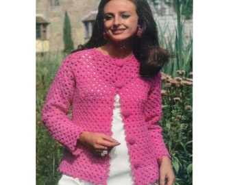 Cardigan crochet pattern, summer cardigan crochet pattern, women ladies cardigan pdf