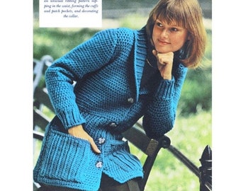 Easy Crochet Cardigan Pattern for Women (PDF Download)