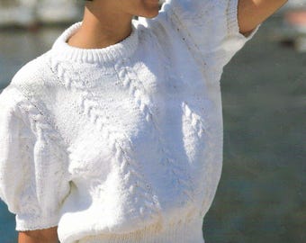 Lace Summer Sweater Knitting Pattern (PDF)