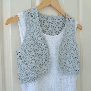 Crochet pattern easy vest, summer vest crochet pattern, women waistcoat crochet pattern pdf