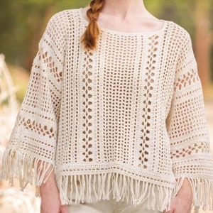 CROCHET PATTERN Top / Summer  crochet sweater / boho  Top pattern